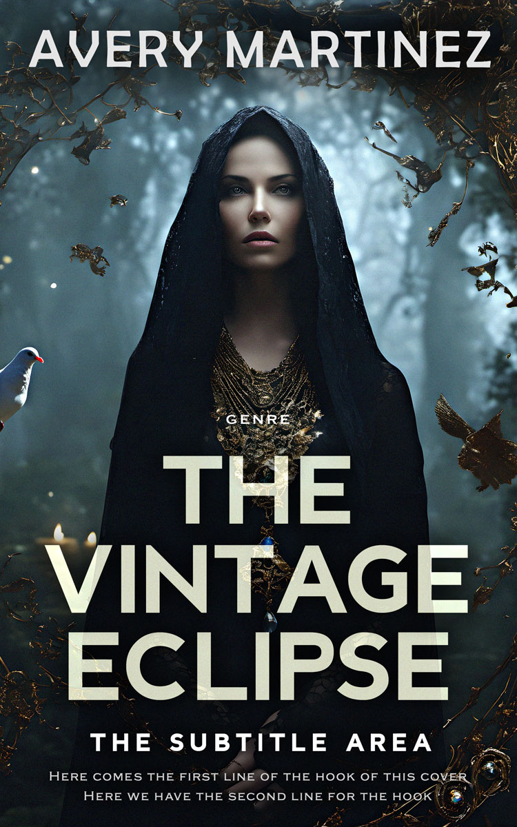 2D view of Outer Space #31277 - Premade Fantasy Book Cover