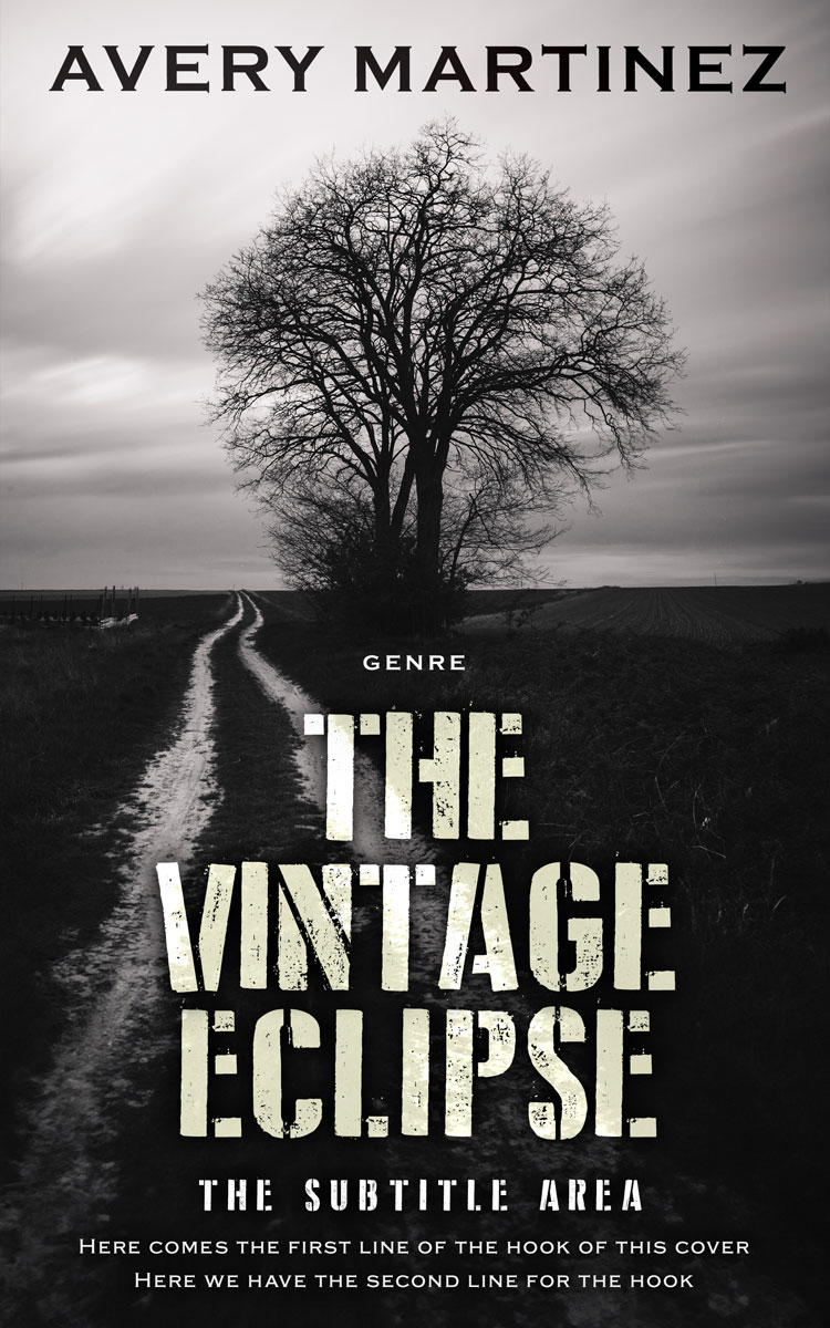 2D view of Premade Mystery & Thriller & Suspense Book Cover - Timberwolf