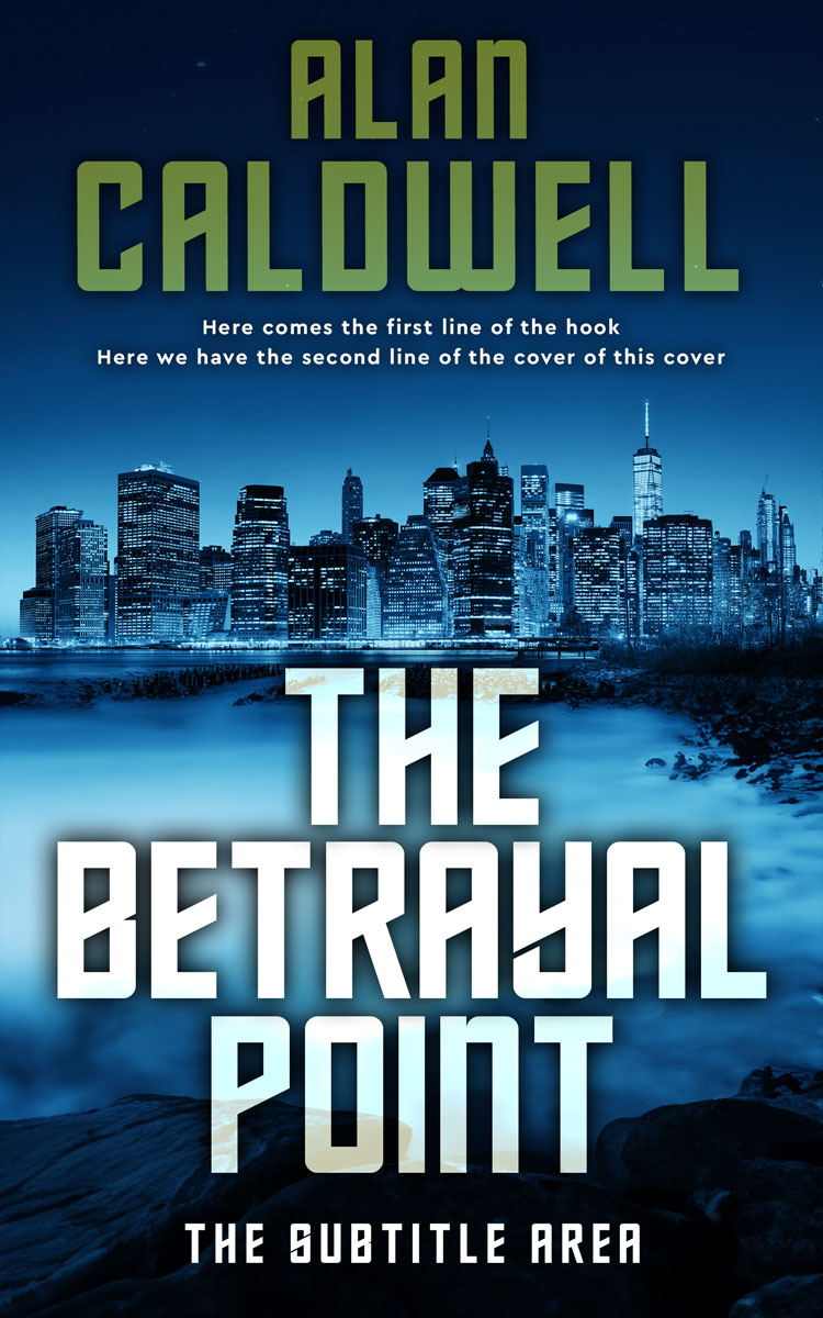 2D view of Premade Mystery & Thriller & Suspense Book Cover - Black