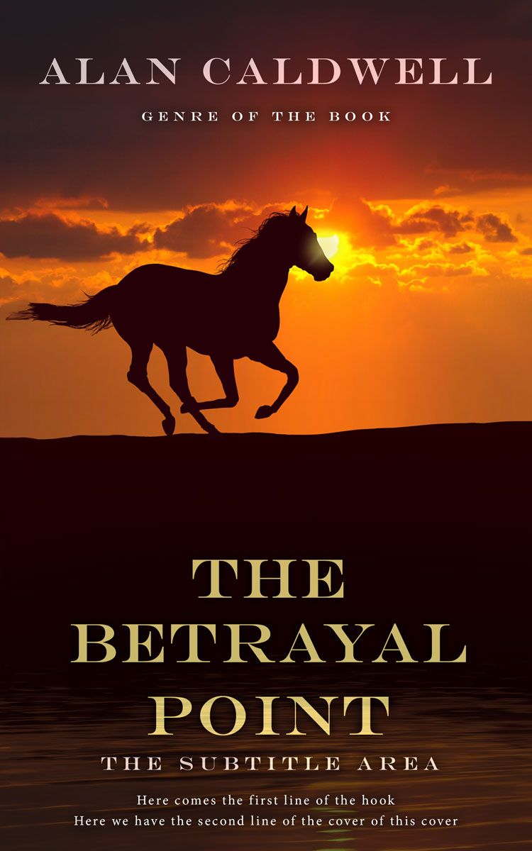 2D view of Ochre #31305 - Premade Western Book Cover