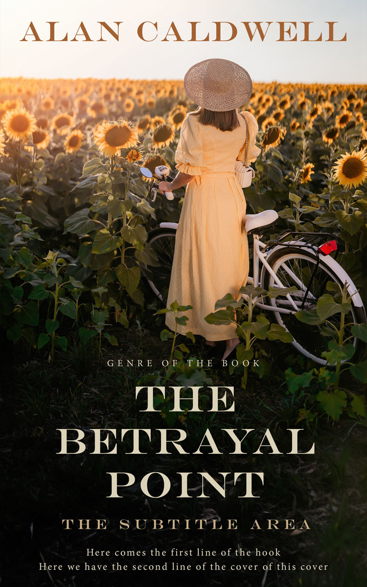 2D view of Premade Literary Fiction Book Cover - Oil