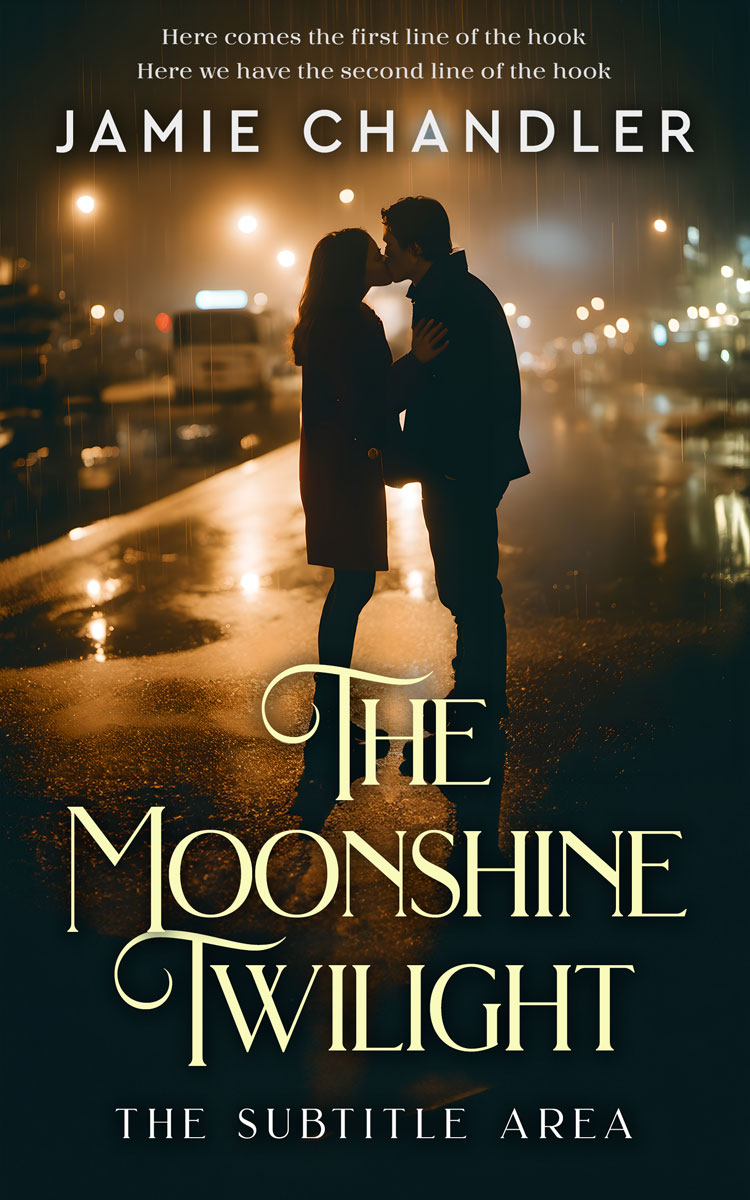 2D view of Premade Romance Book Cover - Log Cabin