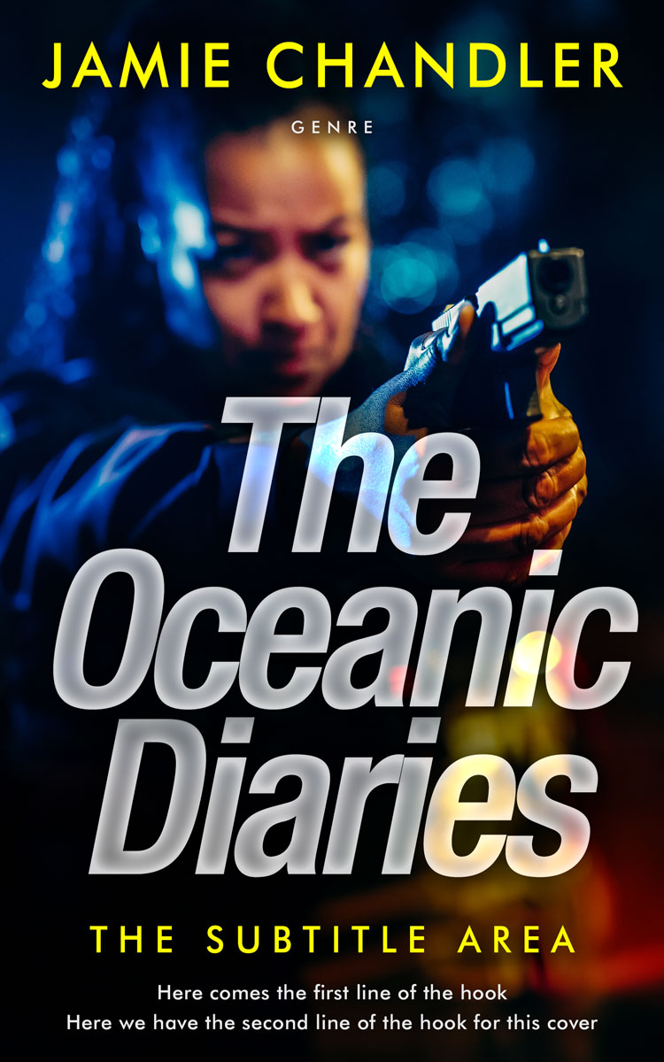 2D view of Premade Mystery & Thriller & Suspense Book Cover - Black