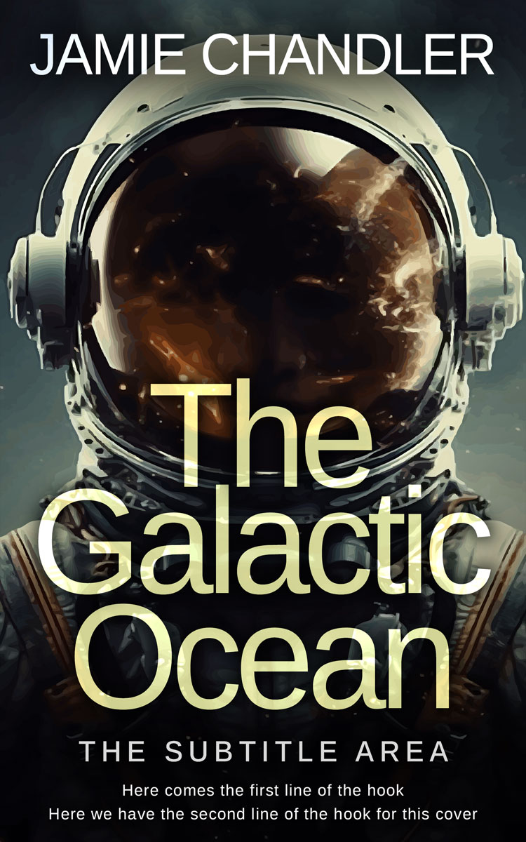 2D view of Premade Science Fiction Book Cover - Green Mist