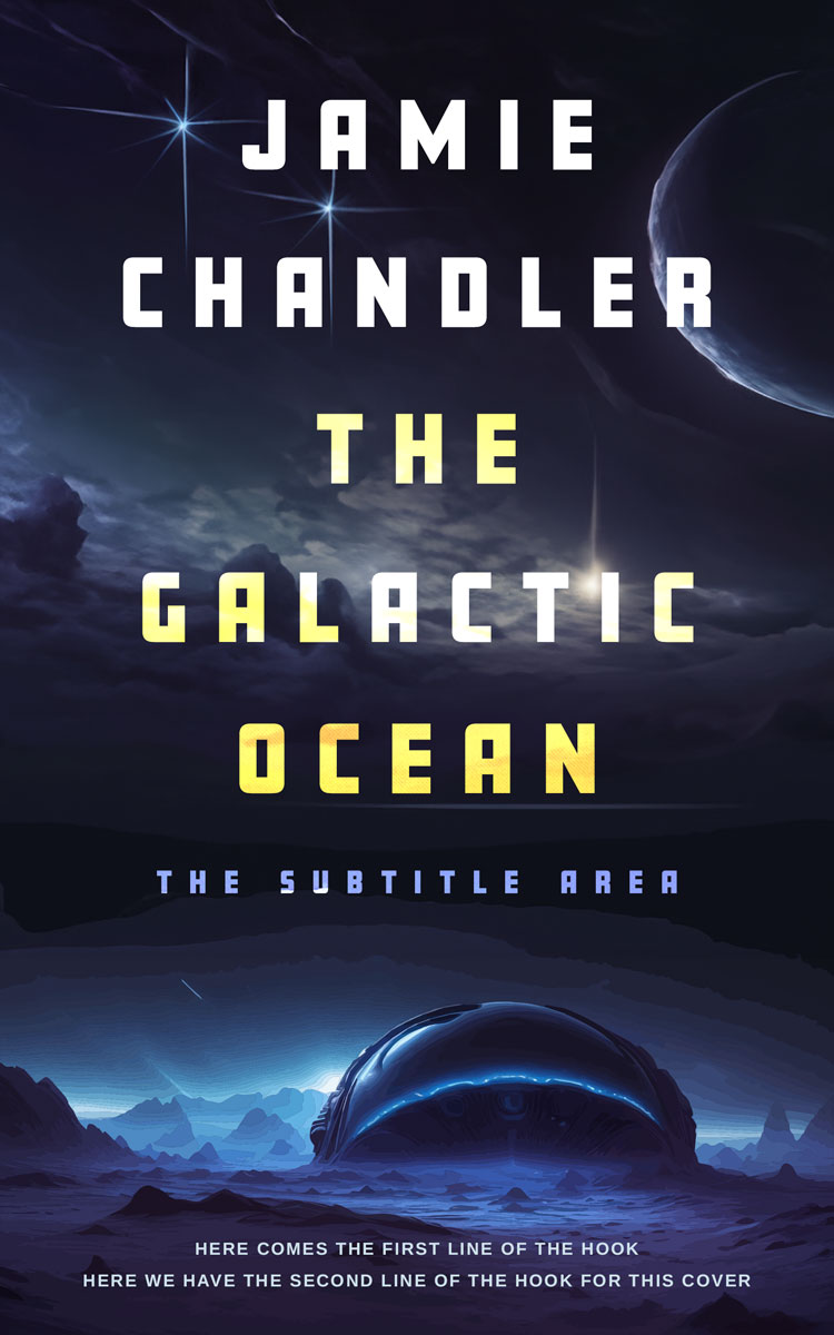 2D view of Mirage #31430 - Premade Science Fiction Book Cover