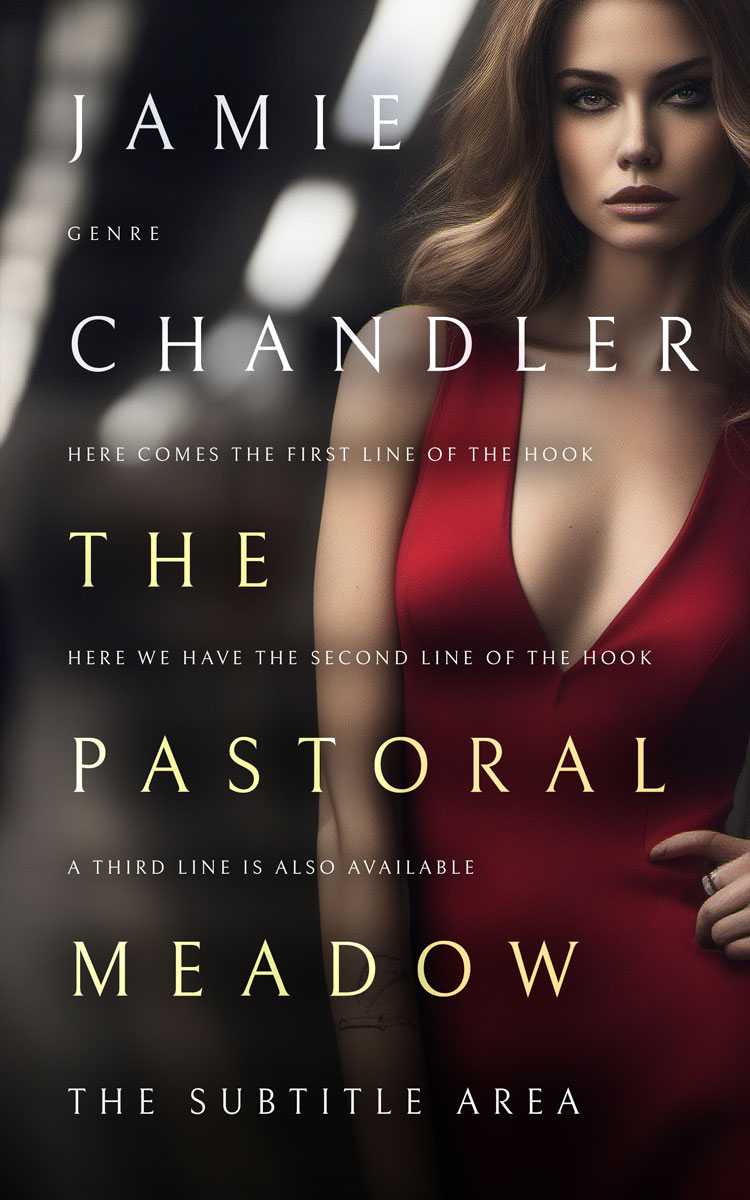 2D view of Cocoa Brown #31488 - Premade Chick Lit Book Cover