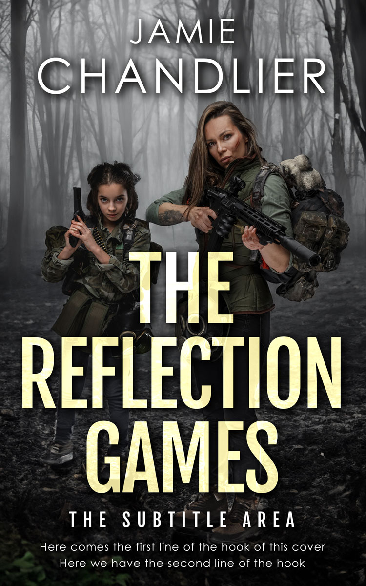 2D view of Premade Apocalyptica Book Cover - Tuatara