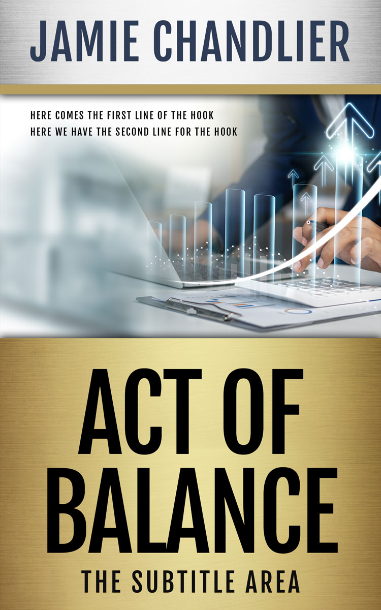 2D view of Heathered Gray #31578 - Premade Self-Improvement & Self-Help Book Cover