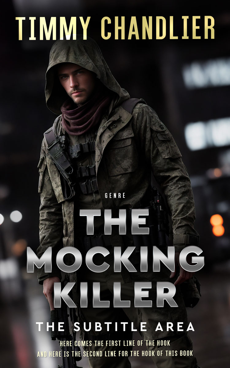 3D mockup of Cod Gray #31704 - Premade Mystery & Thriller & Suspense Book Cover | BookCoverZone