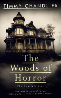 2D view of Premade Horror Book Cover - Soft Amber