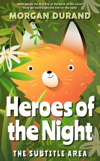 2D view of Premade Nature Book Cover - Fern Frond