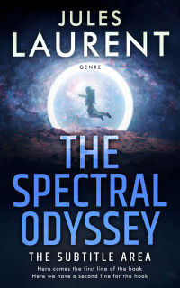 2D view of Premade Science Fiction Book Cover - Black