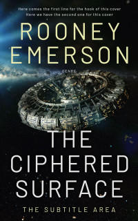 2D view of Premade Science Fiction Book Cover - Black