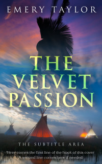 2D view of Premade Western Book Cover - Comet