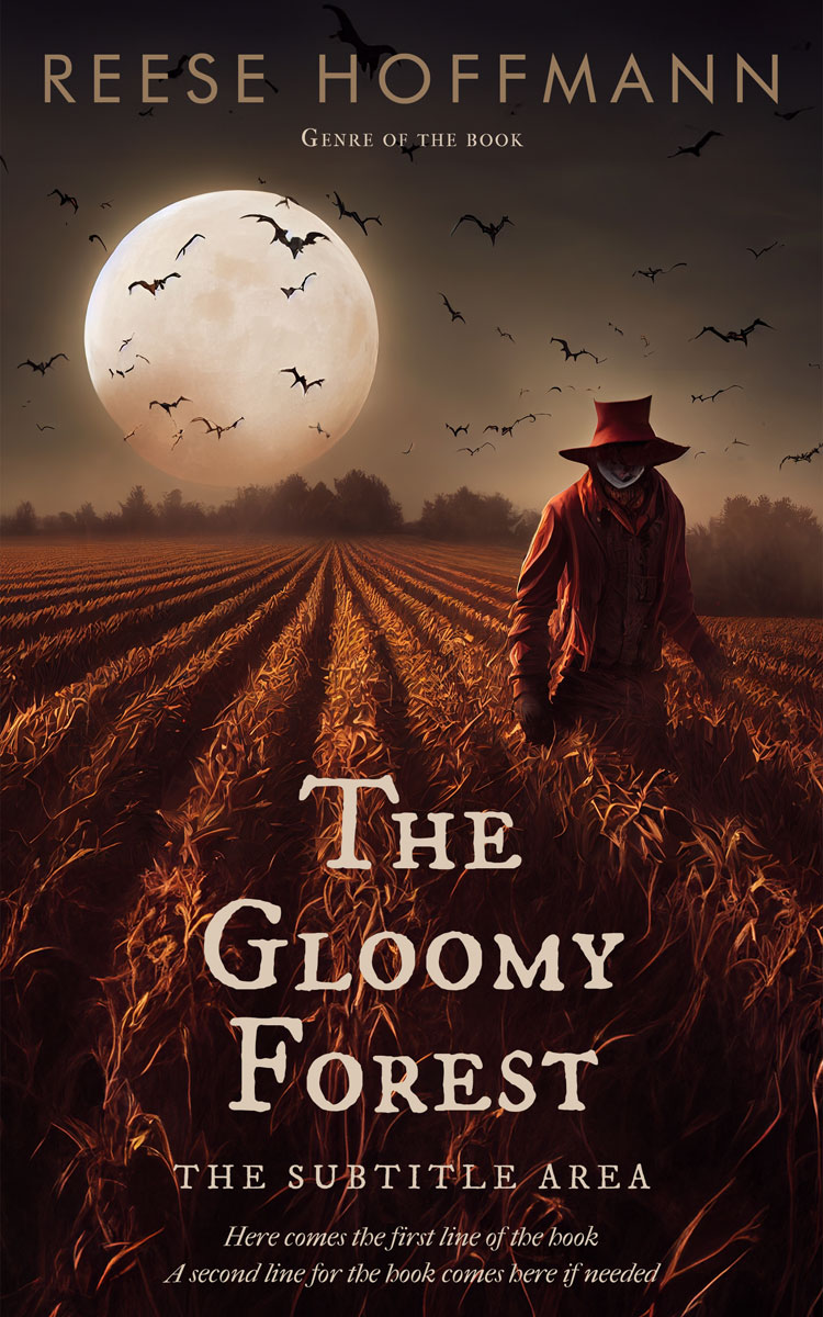 2D view of Eclipse #32551 - Premade Mystery & Thriller & Suspense Book Cover | BookCoverZone