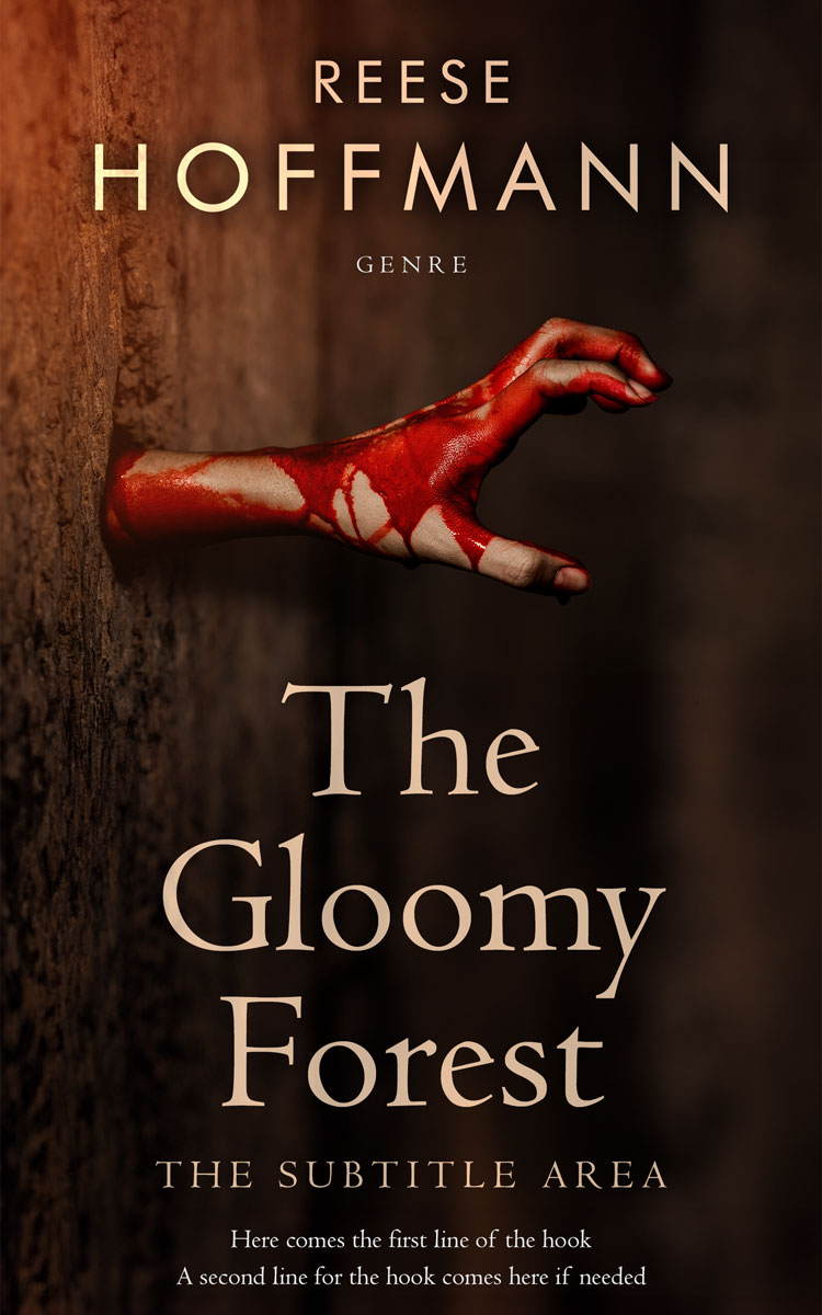 2D view of Premade Mystery & Thriller & Suspense Book Cover - Coffee Bean