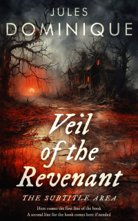 2D view of Premade Horror Book Cover - Cocoa Brown