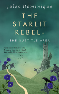 2D view of Premade Fantasy Book Cover - Faded Jade