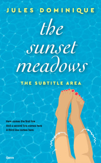 2D view of Premade Chick Lit Book Cover - Cerulean