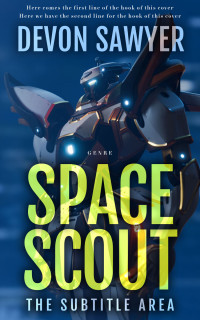 2D view of Blue Zodiac #32686 - Premade Science Fiction Book Cover