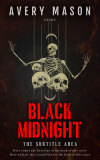 2D view of Night Rider #32713 - Premade Horror Book Cover