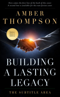 2D view of Premade Business Book Cover - Woodsmoke