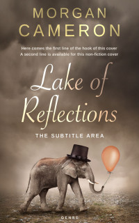 2D view of Premade Surreal Book Cover - Coffee