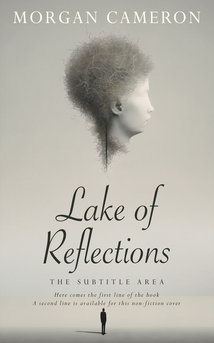 2D view of Mist Gray #32973 - Premade Poetry Book Cover