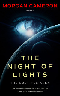 2D view of Ebony #32994 - Premade Science Fiction Book Cover