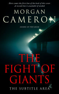 2D view of Premade Mystery & Thriller & Suspense Book Cover - Black Bean