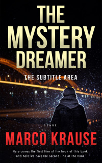 2D view of Premade Mystery & Thriller & Suspense Book Cover - Gold Sand