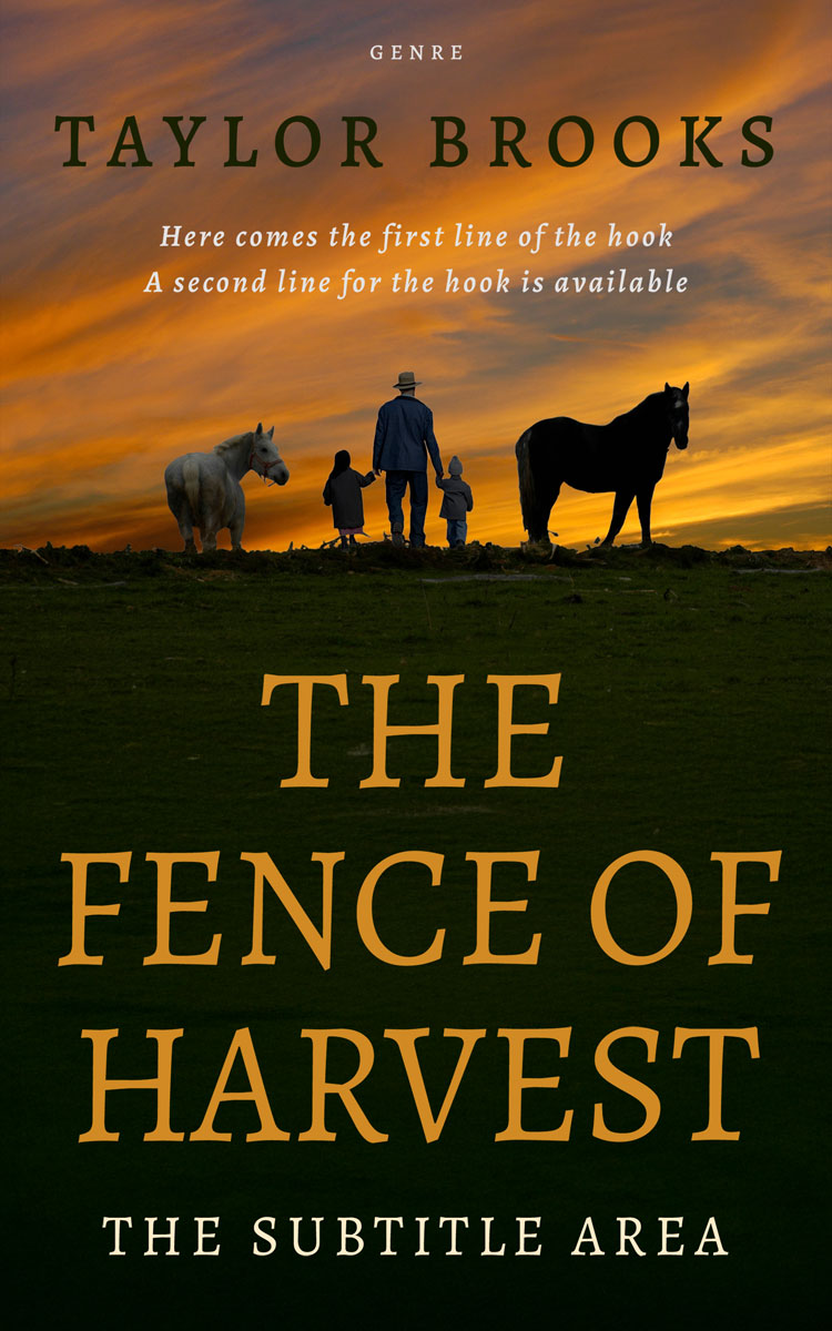 2D view of Marigold #33277 - Premade Literary Fiction Book Cover