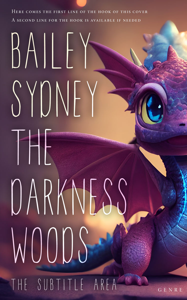 2D view of Premade Fantasy Book Cover - Livid Brown