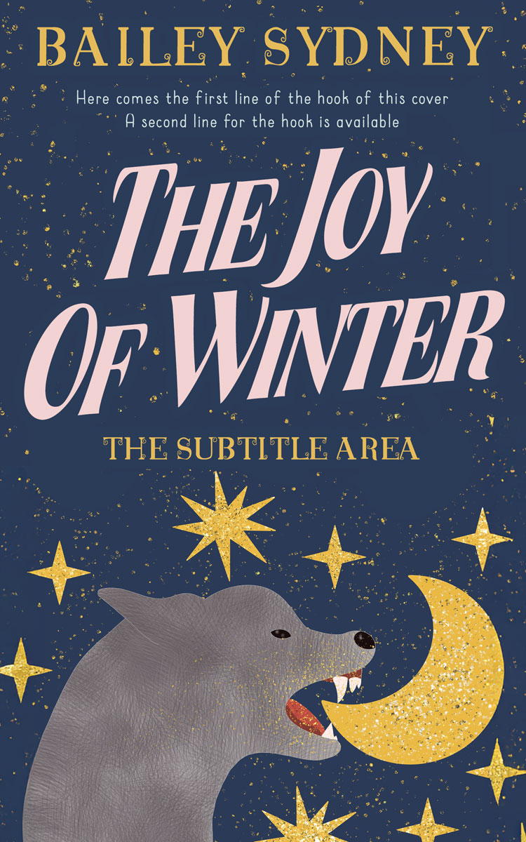 2D view of Premade Fantasy Book Cover - Oxford Blue