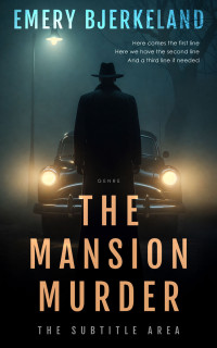 2D view of Premade Mystery & Thriller & Suspense Book Cover - Outer Space