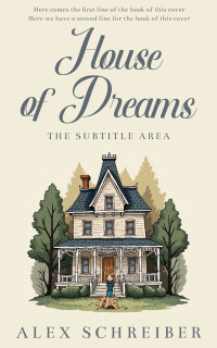 2D view of Premade Children's Book Cover - Merino