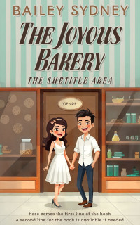 2D view of Foggy Gray #335750 - Premade Romance Book Cover