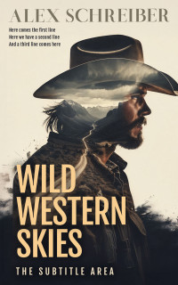 2D view of Premade Western Book Cover - Shark