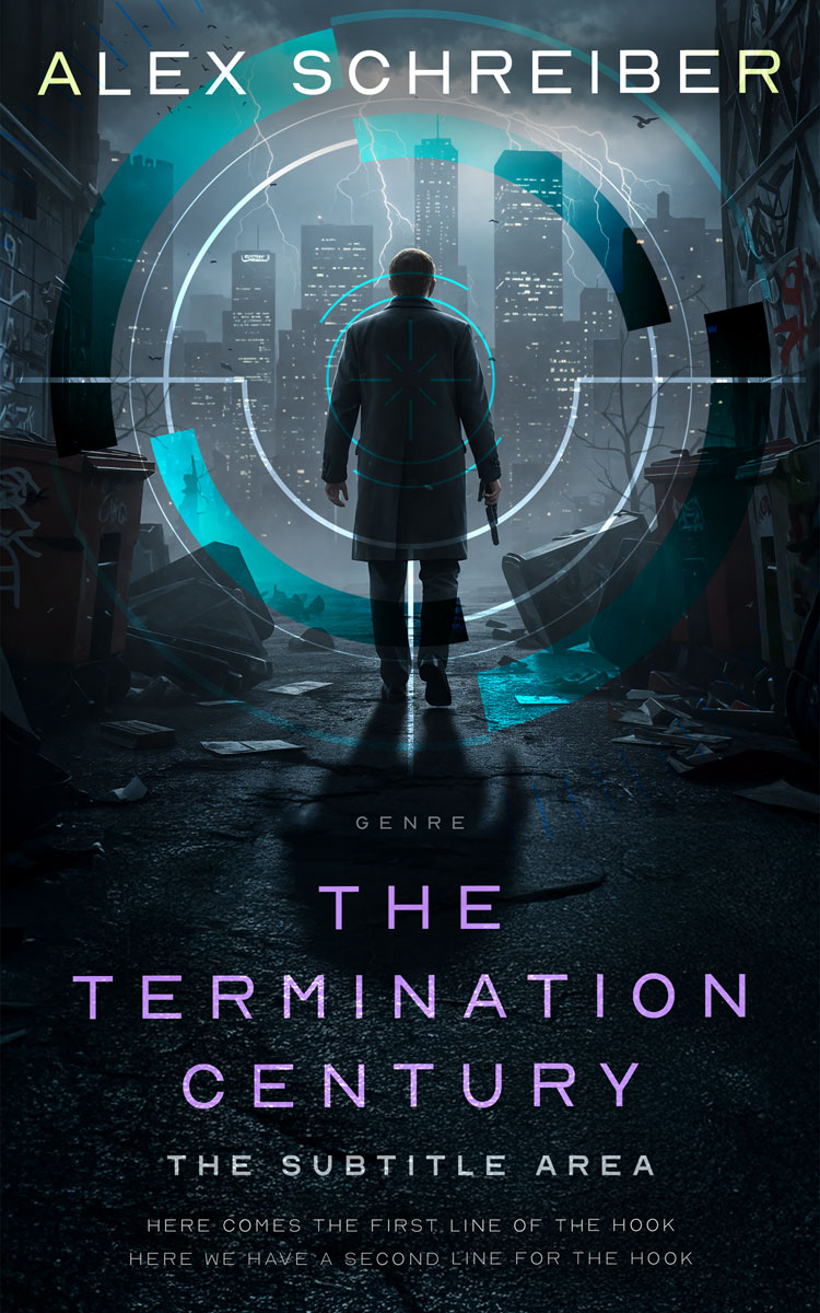 2D view of Aztec #33706 - Premade Science Fiction Book Cover