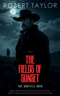 2D view of Premade Action & Adventure Book Cover - Aztec