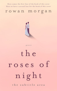 2D view of Premade Romance Book Cover - Apricot Peach