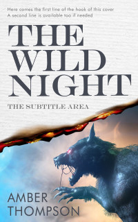 2D view of Premade Horror Book Cover - Oxford Blue