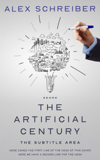 2D view of Premade Business Book Cover - Quill Gray