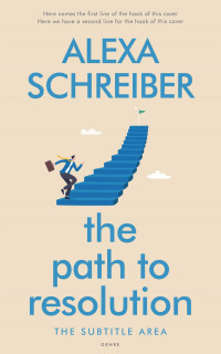 2D view of Premade Business Book Cover - Double Spanish White