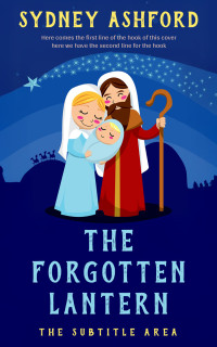 2D view of Premade Religion & Spirituality Book Cover - Deep Sapphire