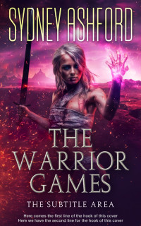 2D view of Premade Fantasy Book Cover - Wine Berry