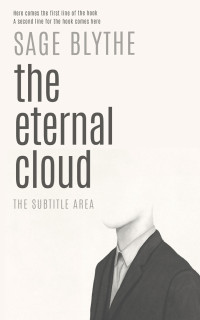 2D view of Premade Abstract Book Cover - Fuscous Gray