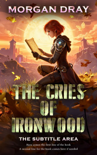 2D view of Premade LitRPG Book Cover - Gold Sand