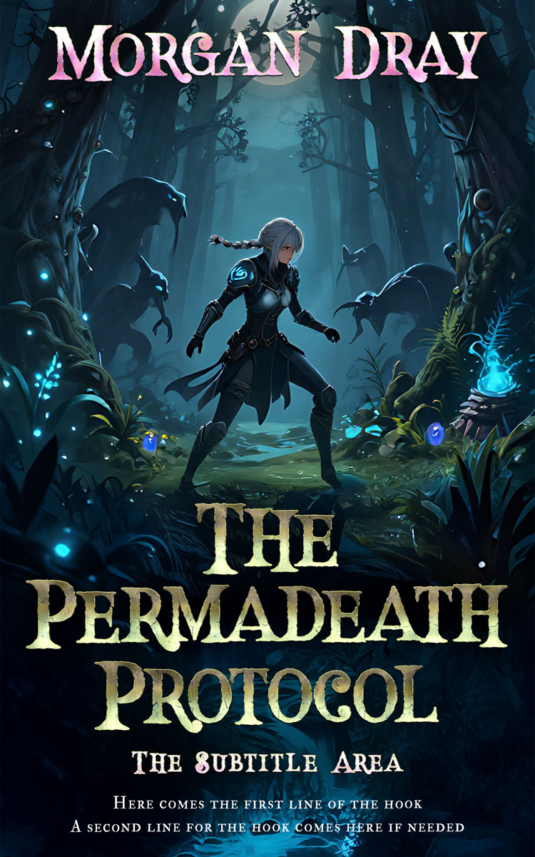 2D view of Premade Fantasy Book Cover - Firefly