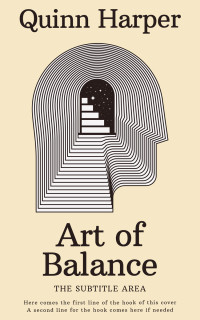 2D view of Premade Health & Mind & Body Book Cover - Wheatfield